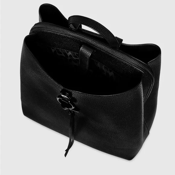 Rebecca Minkoff MEGAN Black Leather Backpack